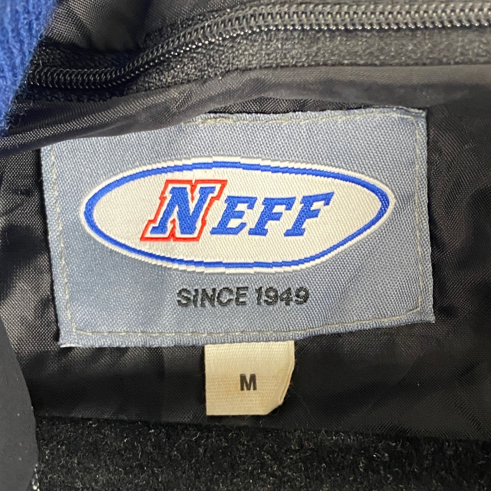 Vintage Neff Varsity Jacket Mens M Blue Wool Leather Letterman Band J 14 Tiffany - Picture 4 of 10